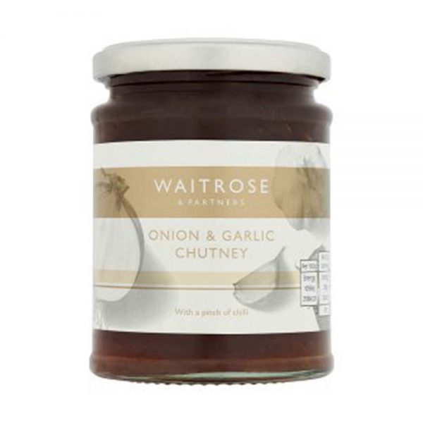 WAITROSE Onion Garlic Chutney 340g GO DELIVERY