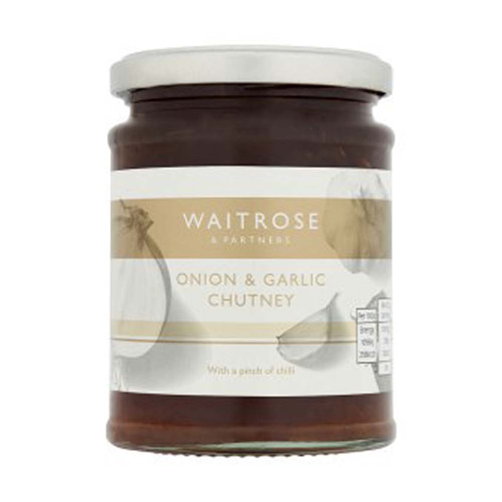 WAITROSE Onion Garlic Chutney 340g GO DELIVERY
