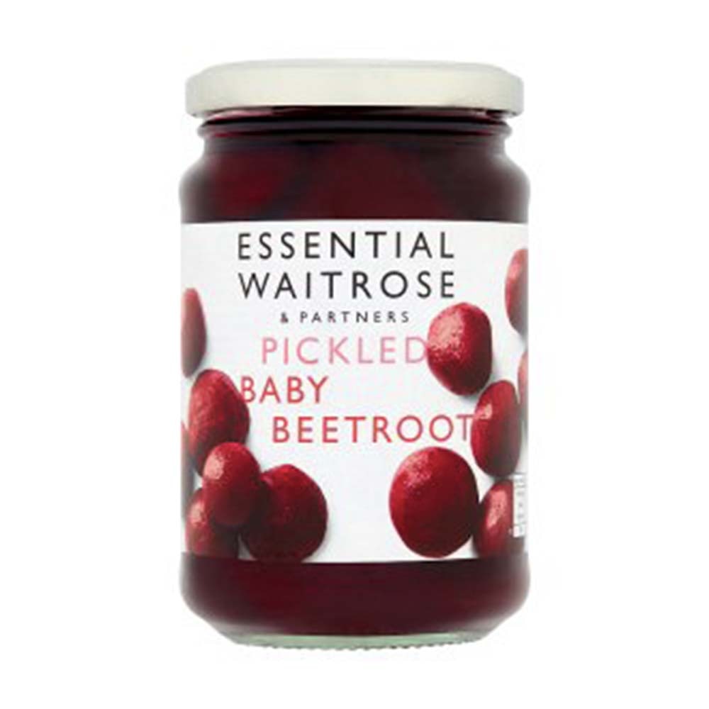 WAITROSE Essential Pickled Baby Beetroot 340g GO DELIVERY