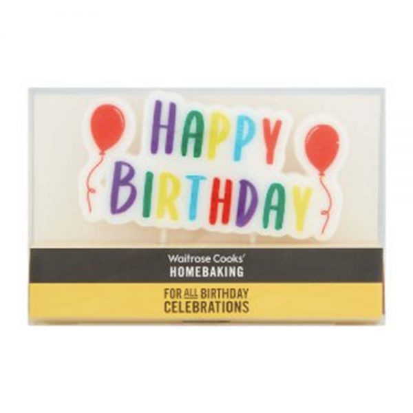 WAITROSE Cooks' Homebaking Birthday Candles GO DELIVERY