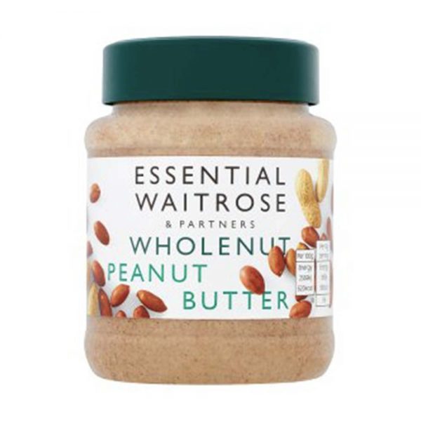WAITROSE Essential Wholenut Peanut Butter 340g GO DELIVERY