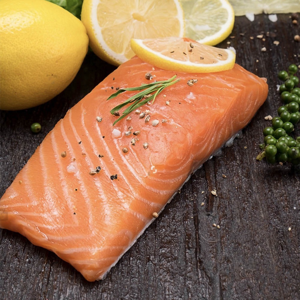 Fresh Salmon Fillet With Skin - 250g - GO DELIVERY