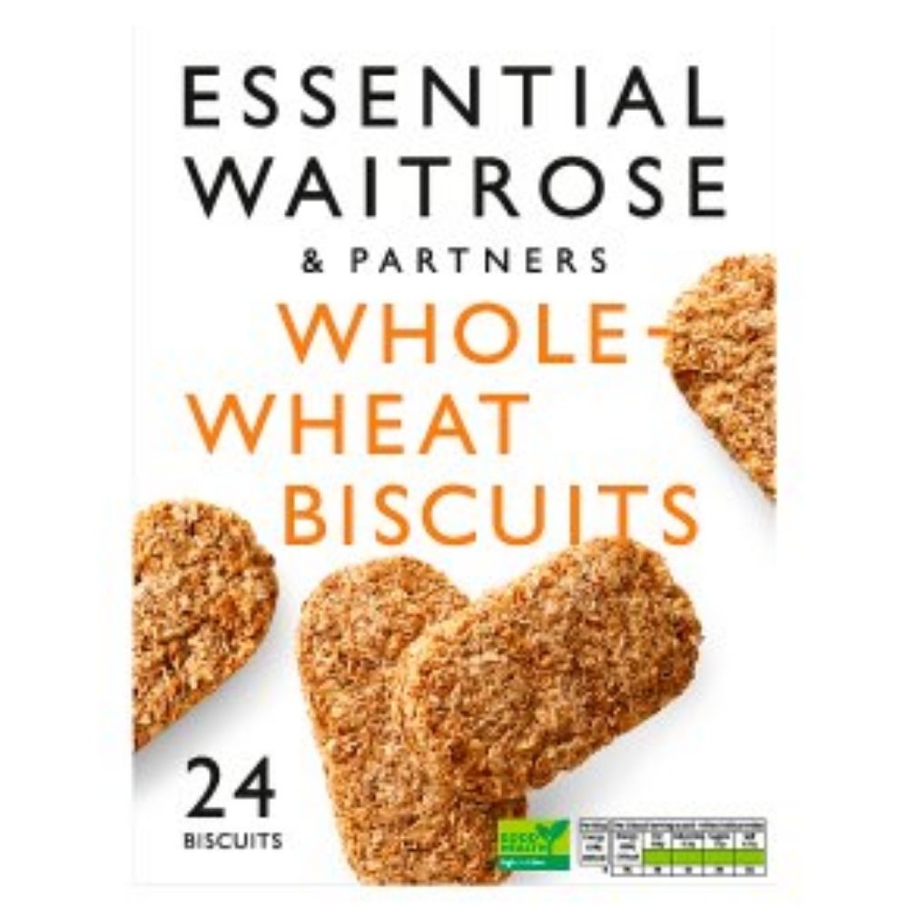 WAITROSE Essential Whole Wheat Biscuits GO DELIVERY