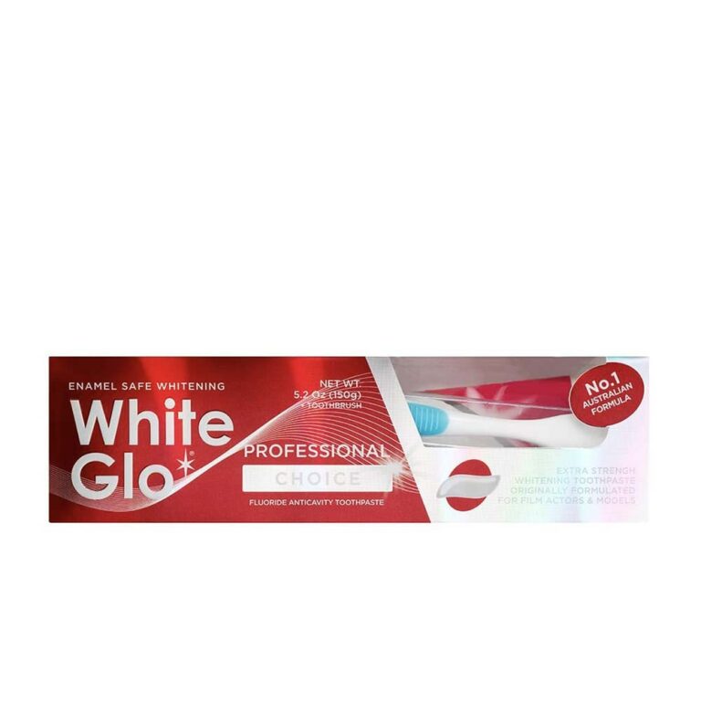 White Glo Toothpaste with Toothbrush Dental Flosser 150g