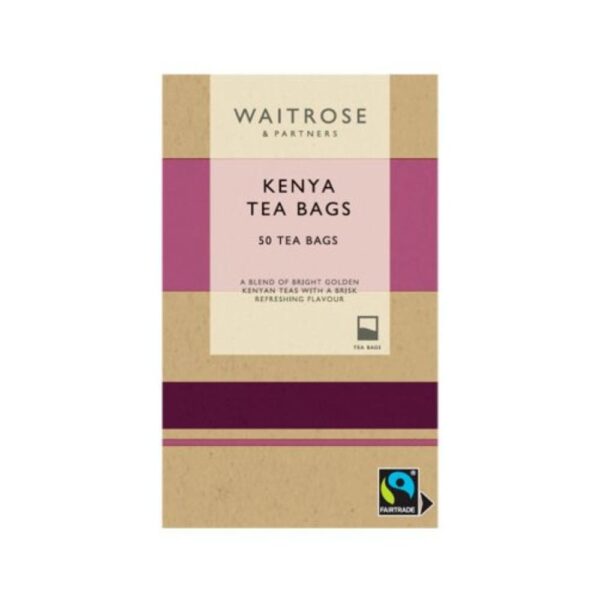 WAITROSE Kenya Tea 50 Tea Bags GO DELIVERY