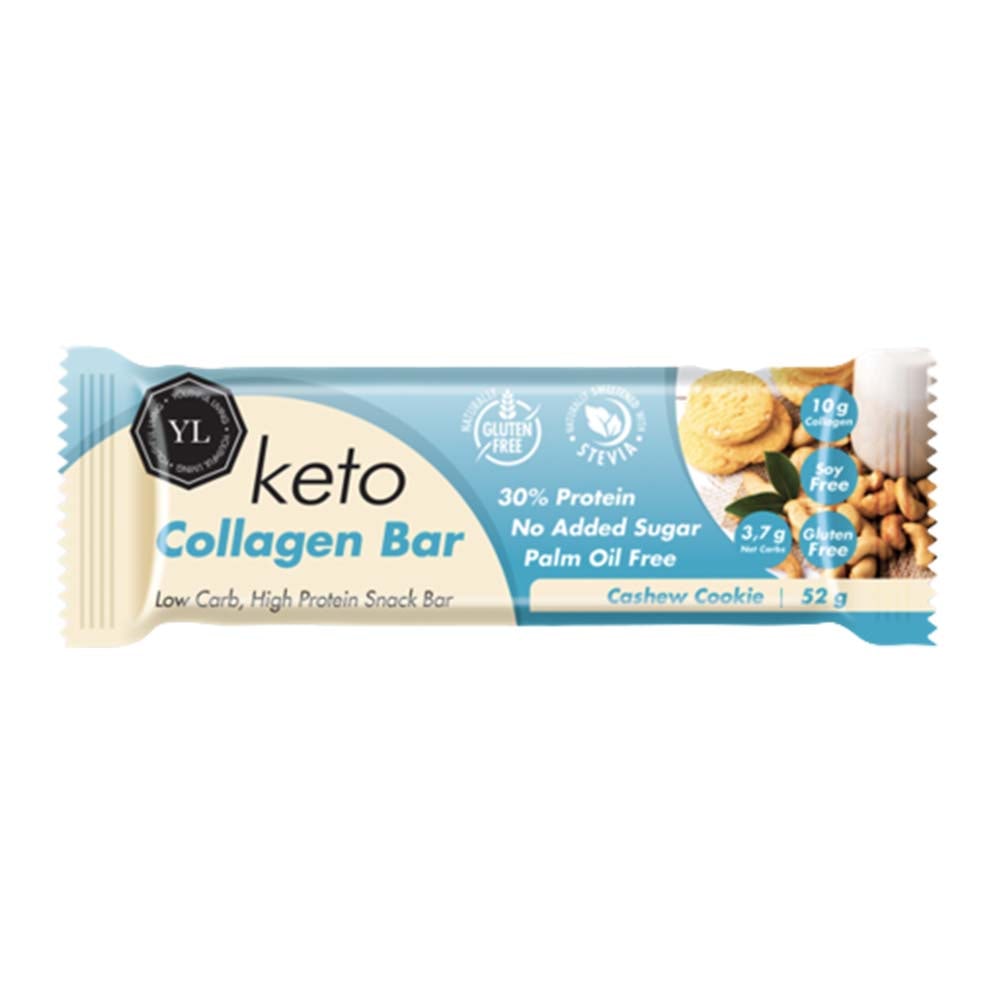 YOUTHFUL LIVING Cashew Cookie Keto Collagen Bar 52g GO DELIVERY