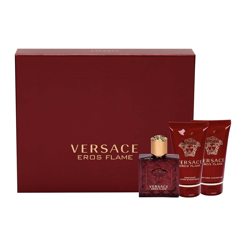 VERSACE Eros Flame Edp 50ml + Bsg 50ml + Asb 50ml GO DELIVERY