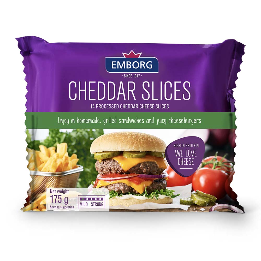 Cheddar Slices 175g GO DELIVERY
